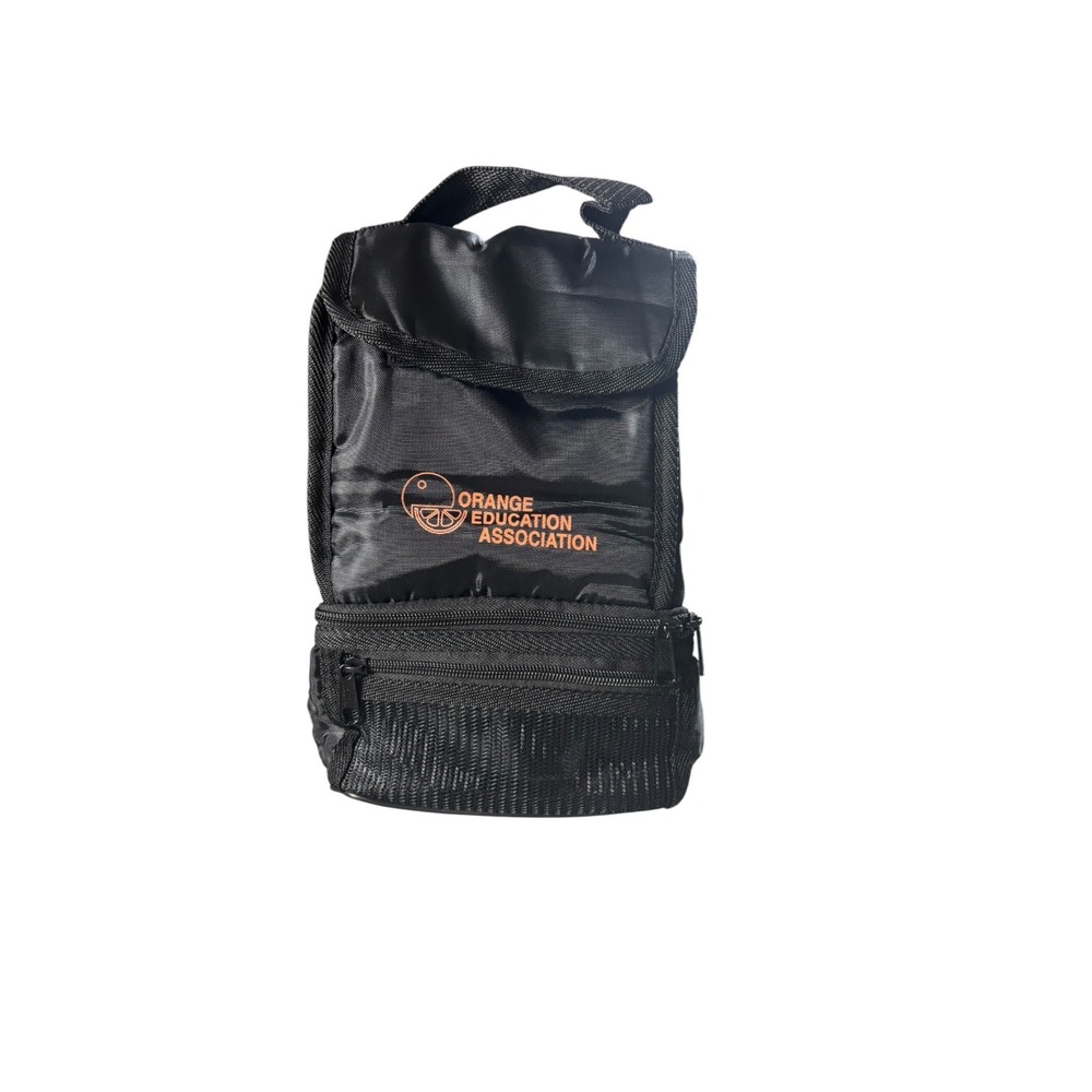 Hit Promotional Products Lunch Bag Unisex Black Orange‎ Education Association